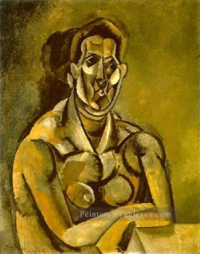 Buste de la femme Fernande 1909 cubisme Pablo Picasso Peinture à l'huile